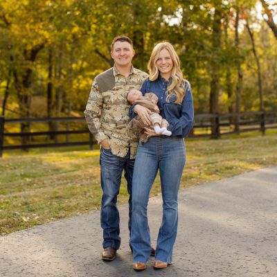 My family! My husband, Will, and son, Freeman!